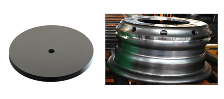 Производство цельных стальных бескамерных колесных дисков
